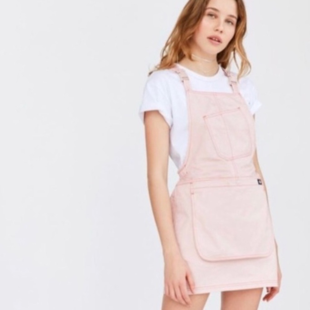 🌸Urban Outfitters Dickies Pink Apron Overall Dress🌸